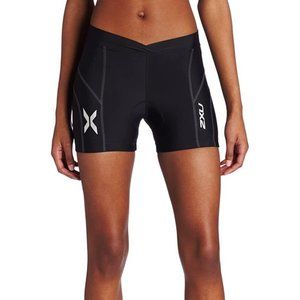 2XU Womens Spin Short Shorts Activewear Black WC2023B Size Small